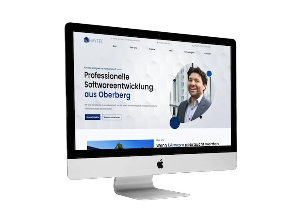 Bild der Webseite von naytec GmbH